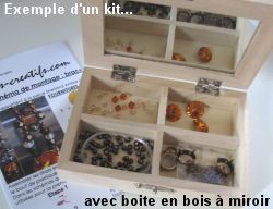 Bague en kit en coffret cadeau en bois