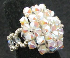 Anillo Ágata Blanca Perla (en kit)