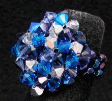 Bague Cuba Bleu électrique