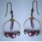 Pendientes criollos Sombra Crystal Lilac