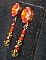 Boucles d'oreilles Hyacinth kaki