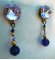 Boucles d'oreilles en kit Cabochons Violet