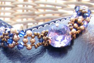 Bracelet Djerba Violet et or en kit