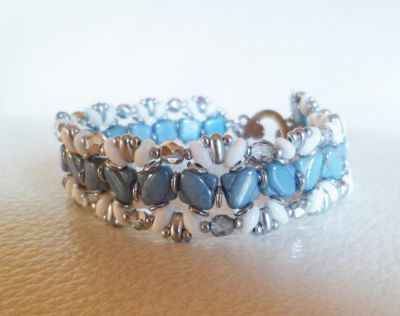 Bracelet Iceland bleu en kit