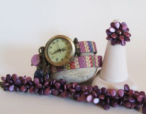 Kit de pulsera Pip Burgundy Duo Beads