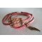 Pulsera Saipan doble vuelta cuero rosa 