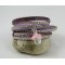 Bracelet manchette suédine strass Lilas  Muffin gourmand