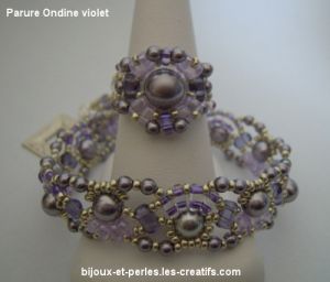 Bracelet Ondine Violet en kit