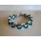 Pulsera Silky White Teal