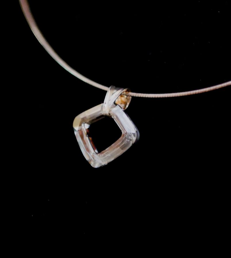 Colgante de plata Swarovski Cosmic Square