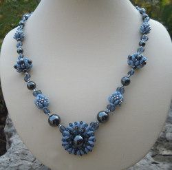 Collier Margarita Bleu Hématites
