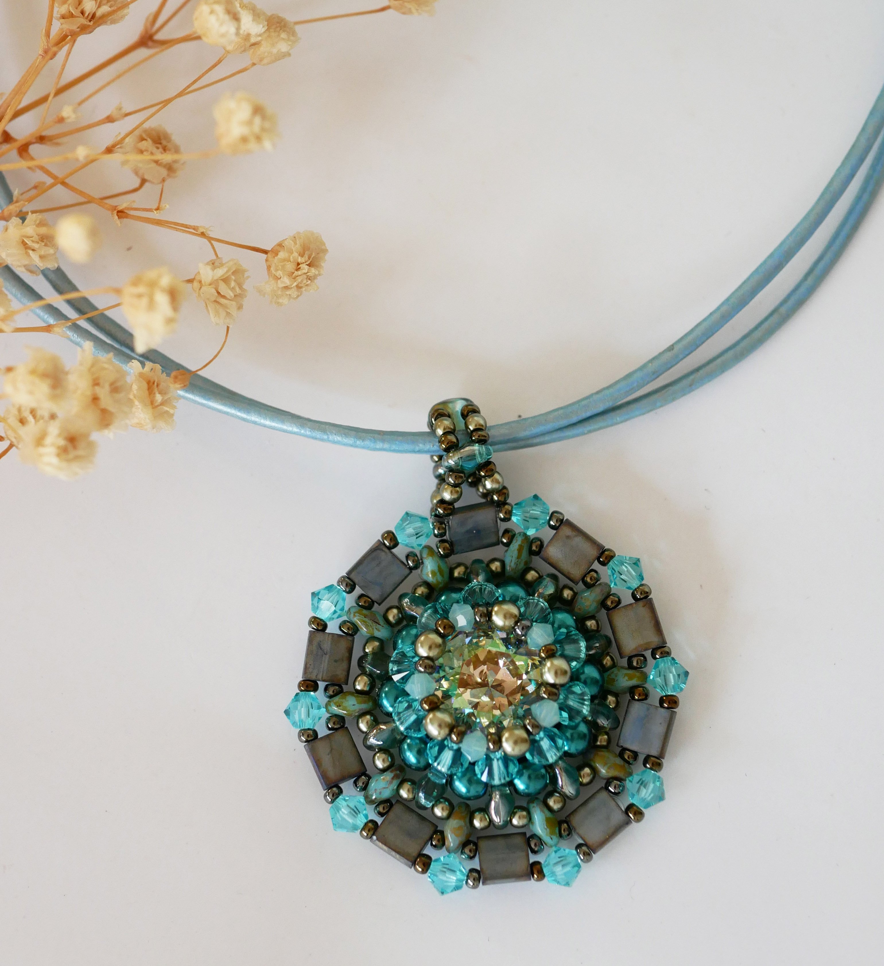 Collar Twina Turquesa verde
