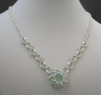 Collier Syros Vert Opale en kit