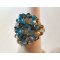 Kit bague Agate Golden blue