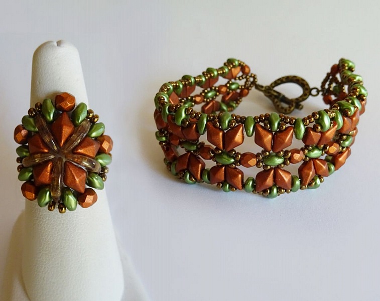 Kit de anillos de cobre Chevron