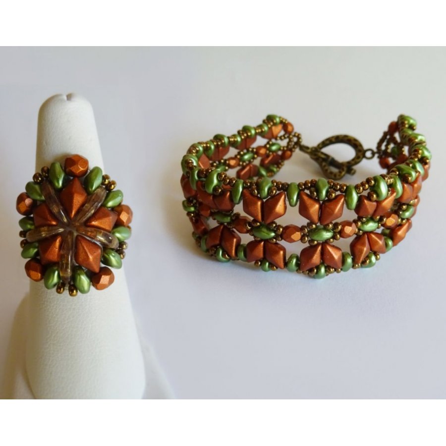 Kit de anillos de cobre Chevron