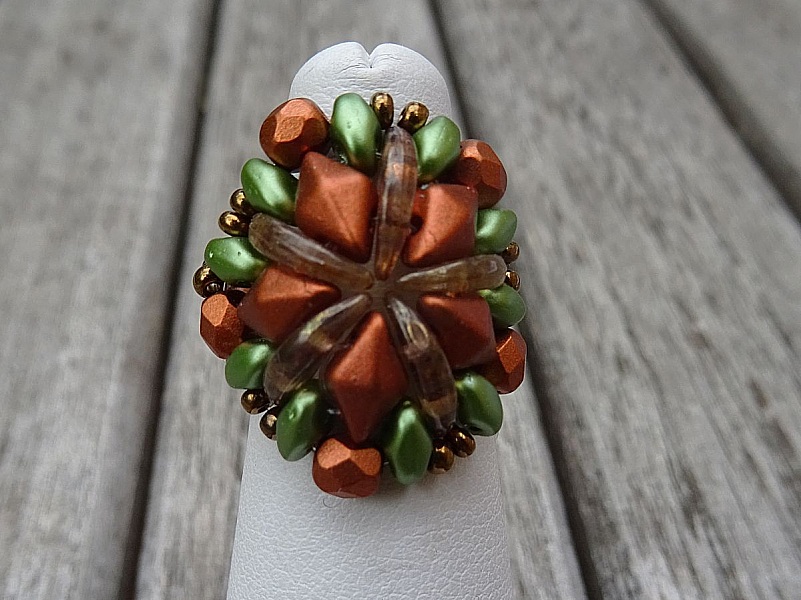 Kit de anillos de cobre Chevron