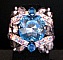 Kit bague Guernesey Aqua argent&eacute;