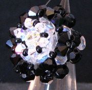 Malte II Anillo Kit Negro y Cristal