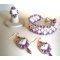 Kit Anillo Silkade Blanco y Morado