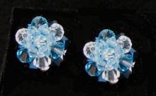 Kit Boucles d'oreilles Boule Bleu