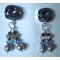 Kit boucles d'oreilles Cabochons Double Bleu