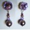 Kit boucles d'oreilles Cabochons Parme