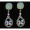 Notice boucles d'oreilles Cabochons Larmes Vert Opale