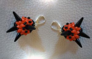 Tutoriel Boucles d'oreilles Halloween en spikes