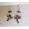 Kit Boucles d'oreilles Libellule en Lapis Azuli