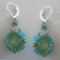 Kit boucles d'oreilles Tila Cub' Turquoise