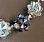 Kit collier en boules de perles Bleu Indigo