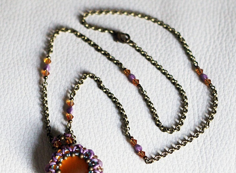 Kit de collar de cadena violeta Queensland Topaz