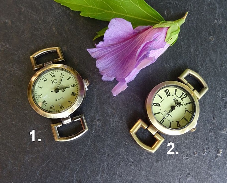 Montre bracelet cuir 3 tours pendentifs Turquoise