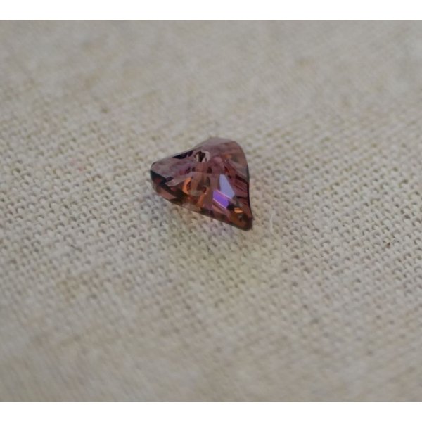 Colgante Coraz&oacute;n Swarovski Salvaje 12 mm Cristal Rosa Antiguo