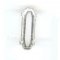 Marquise Crimp 15x5 mm plata