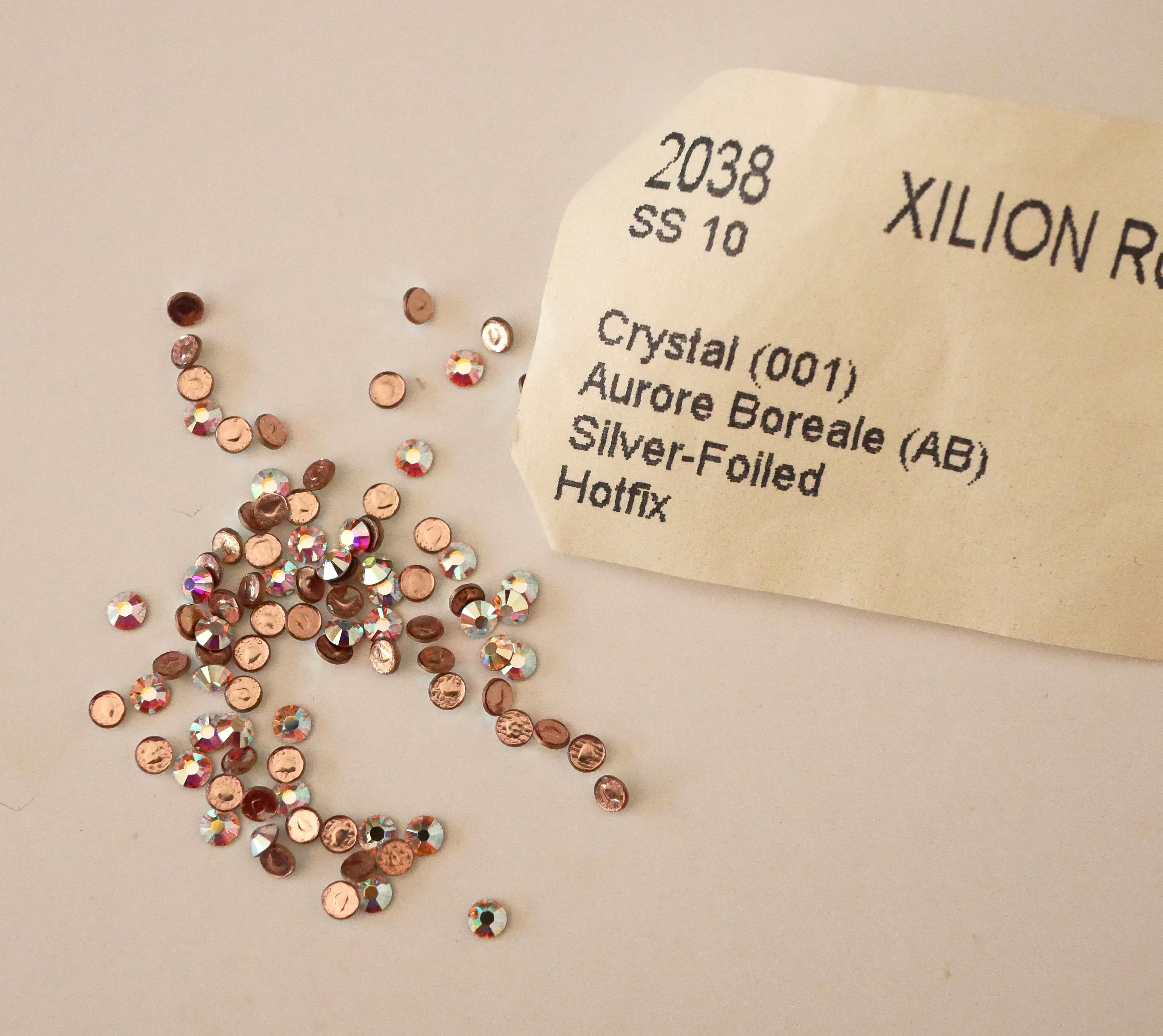 Cristal Strass SS10 Cristal ab hotfix x 12