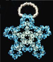 Kit lámpara colgante Crystal Star Aqua Azul