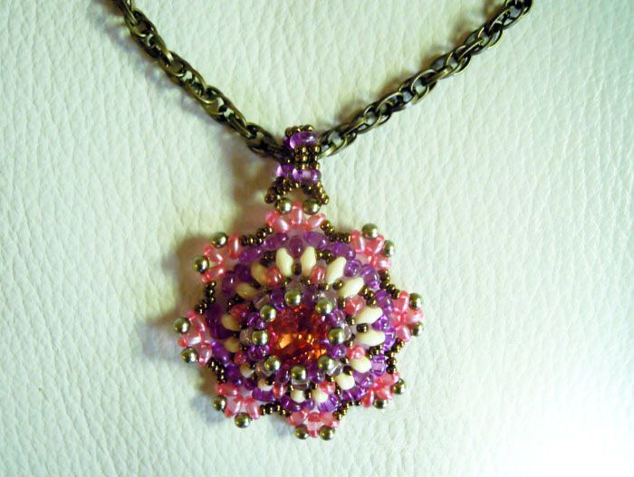 Tutoriel pendentif médaillon Bohemian