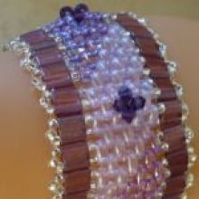 Pulsera de aviso Tila Twinika trío morado 