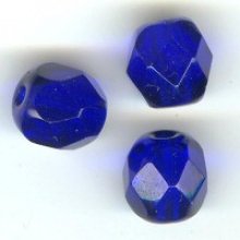 Facetas 6mm azul cobalto x10