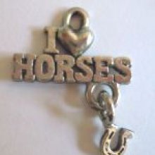 Charm I LOVE HORSES 24 mm