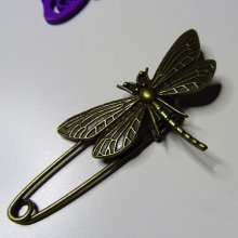 Broche libélula bronce antiguo